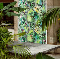 Curtain fabric / nature pattern / polyester...