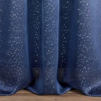 Curtain fabric / plain / iridescent / polyester