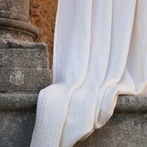 Curtain fabric / striped / geometric / linen