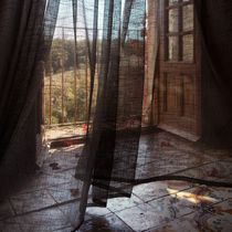Curtain fabric / plain / cotton / linen