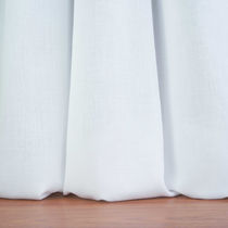 Curtain fabric / plain / polyester / washable