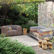 Upholstery fabric / striped / wool / velvet