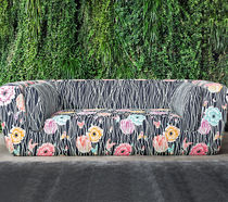 Upholstery fabric / multi-color / floral...