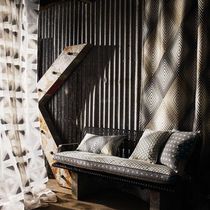 Curtain fabric / geometric pattern / polyester...