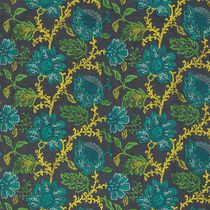 Curtain fabric / floral pattern / linen...
