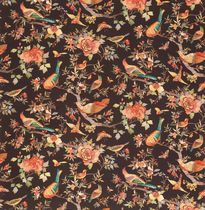 Curtain fabric / animal motif / linen /...