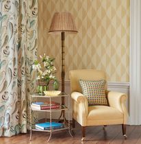 Contemporary wallpaper / patterned / gray...