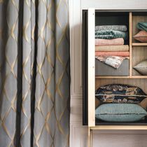 Upholstery fabric / for curtain / geometric...