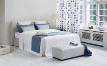 Upholstery fabric / plain / cotton / polyester