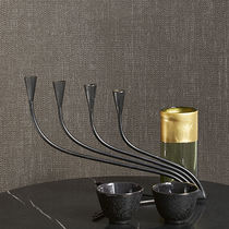 Contemporary wallpaper / linen / polyester...