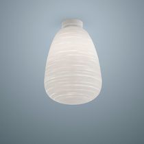 Contemporary ceiling light / blown glass...