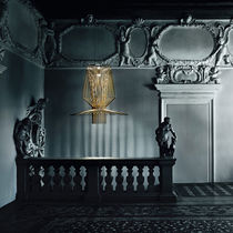 Pendant lamp / chromed metal / lacquered...