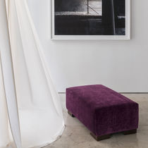Plain sheer curtain fabric / PES / washable...