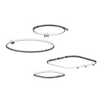 Hanging light fixture / LED / round / square