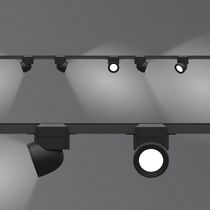 LED track light / round / aluminum / commercial