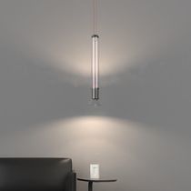 Pendant lamp / aluminum / glass / contemporary