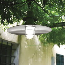 Pendant lamp / aluminum / steel / glass