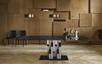 Original design table / glass / painted...