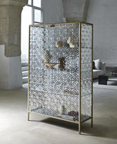 Contemporary display case / smoked glass...