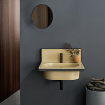 Wall-hung washbasin cabinet / ceramic /...