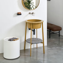 Free-standing washbasin cabinet / metal...