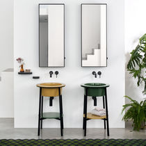 Free-standing washbasin cabinet / metal...