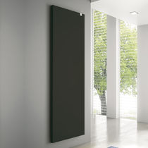 Hot water radiator / steel / chrome / contemporary