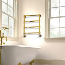 Hot water towel radiator / electric / brass...