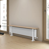 Hot water radiator / sheet steel / contemporary...