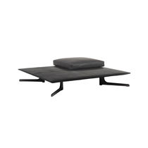 Contemporary coffee table / chromed metal...
