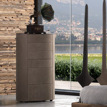 Contemporary chiffonier / leather