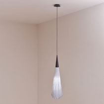 Pendant lamp / metal / silk / original design