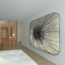 Contemporary wall light / indoor / silk...