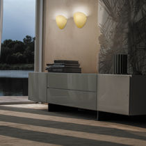 Contemporary wall light / blown glass /...