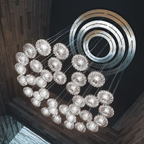 Contemporary chandelier / glass / incandescent
