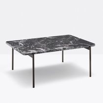 Contemporary coffee table / laminate / marble...