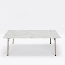 Contemporary coffee table / laminate / marble...