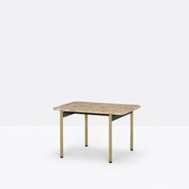 Contemporary coffee table / laminate / marble...