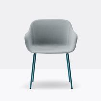 Contemporary armchair / fabric / synthetic...