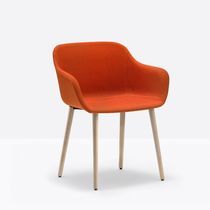 Contemporary chair / fabric / synthetic...