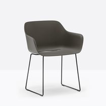 Contemporary chair / polypropylene / steel...