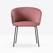 Contemporary chair / wooden / fabric / wooden...