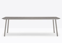 Contemporary dining table / extruded aluminum...