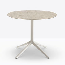 Contemporary table / aluminum / aluminum...