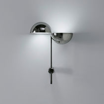 Art Deco wall light / indoor / metal / marble