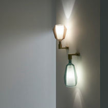Contemporary wall light / metal / borosilicate...