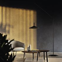 Floor-standing lamp / steel / contemporary...