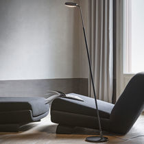Floor-standing lamp / metal / leather /...