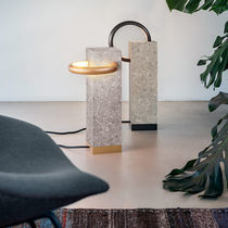 Floor lamp / metal / contemporary / with...