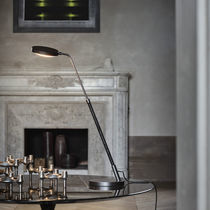 Floor-standing lamp / metal / leather /...